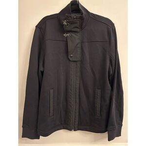 Nautica clip closure black overlap closure jacket M